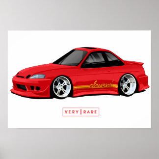 Póster Poster de Paint & Fiber Lexus SC300 de Once