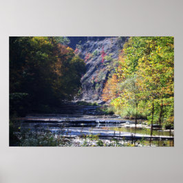 Póster Poster de paisaje acuático de Cliffside