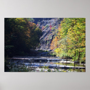 Póster Poster de paisaje acuático de Cliffside