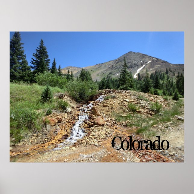 Póster Poster de paisaje de Colorado (Frente)