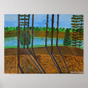 Póster Poster de paisajes de verano