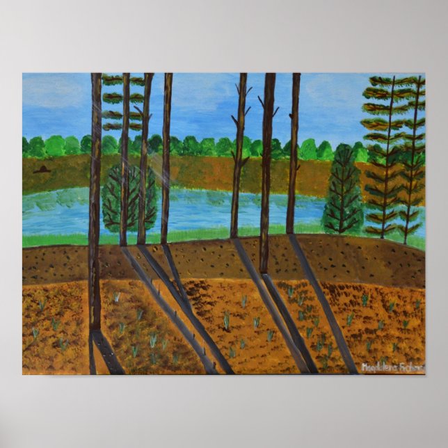 Póster Poster de paisajes de verano (Frente)