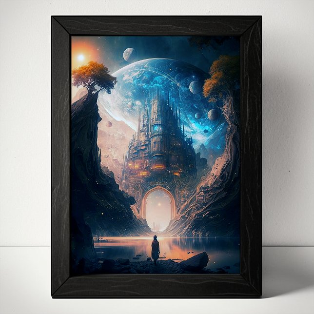 Póster Poster de paisajes del castillo de fantasías futur (Subido por el creador)