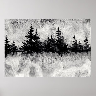 Póster poster de paisajes "Día gris en lo escénico"