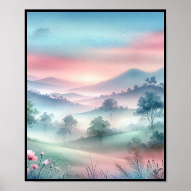 Póster Poster de paisajes naturales (Frente)