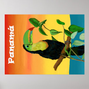 Póster Poster de pájaro trópico