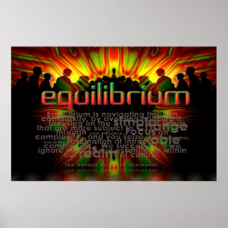 Póster Poster de Palabras de Equilibrio