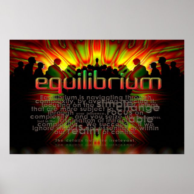 Póster Poster de Palabras de Equilibrio (Frente)