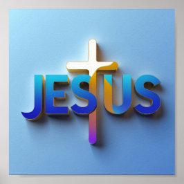 Póster Poster de palabras de Jesús | Diseño Ai Matte Wall