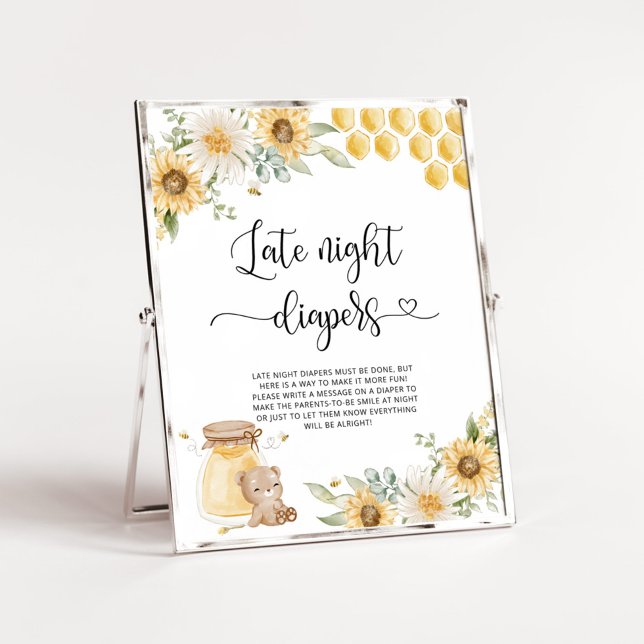 Póster Poster de pañales de oso de miel por la noche (Subido por el creador)