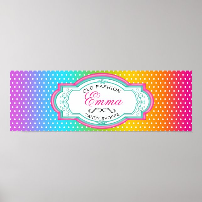 Póster Poster de pancartas de la vieja moda Candy Sweet S (Frente)