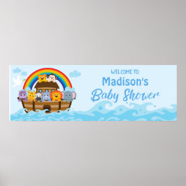 Póster Poster de pancartas del Fiesta Arca de Baby Shower