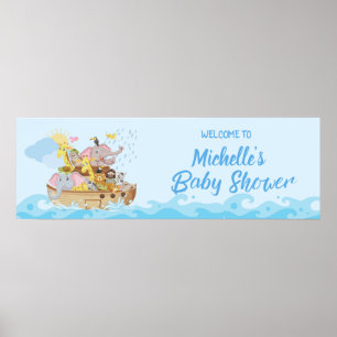 Póster Poster de pancartas del Fiesta Arca de Baby Shower