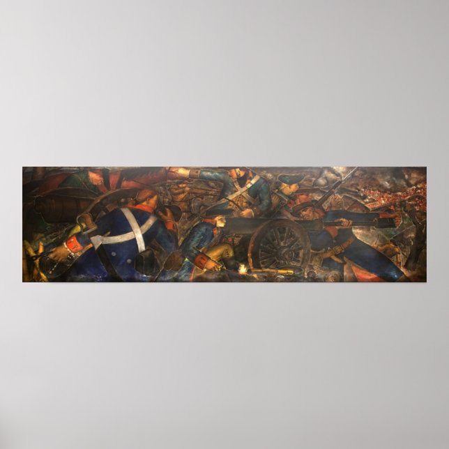 Póster poster de pancartas "New Deal" de WPA Art Deco (Frente)