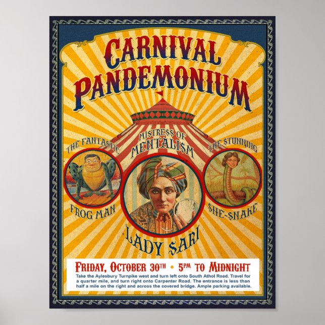 Póster Poster de Pandemonium de Carnaval (Frente)