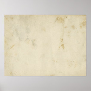 Póster Poster de papel de edad avanzada en blanco