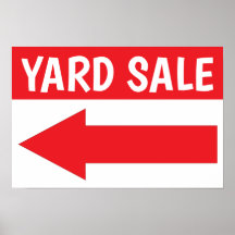 poster de papel de flecha izquierda de venta de ya