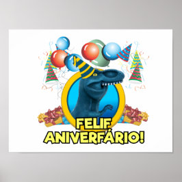 Póster Poster de papel Festa Dinofauro