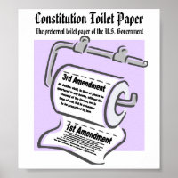 Poster de papel higiénico de la Constitución