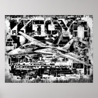 Poster de papel Poster de valor F-14 Tomcat (Matte