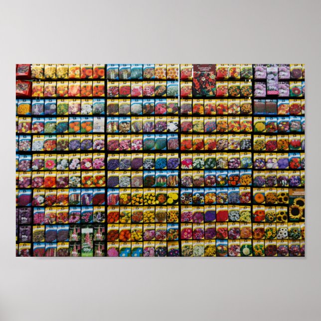 Póster Poster de paquetes de semillas (Frente)