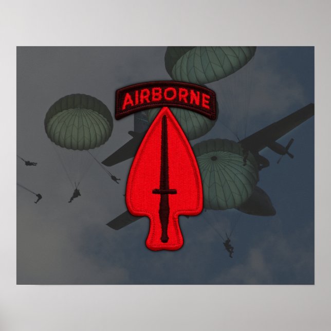 Póster Poster de parches de Veteranos de la Ops Especiale (Frente)