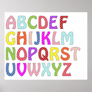 Póster POSTER de pared ALPHABET
