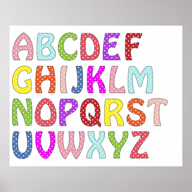 Póster POSTER de pared ALPHABET (Frente)