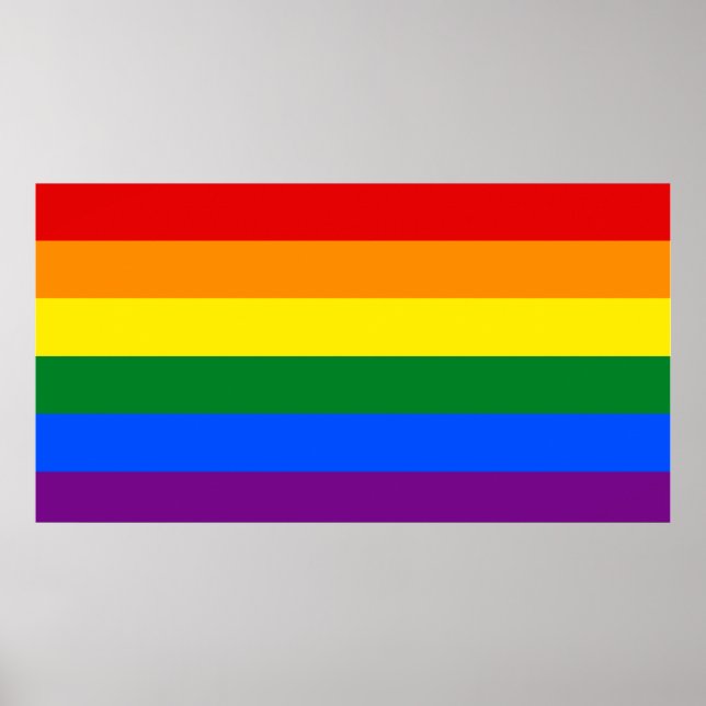 Póster POSTER de pared de bandera LGBT (Frente)