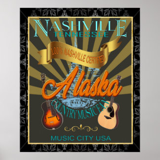 Póster Poster de Pared de fans de la música country de Al