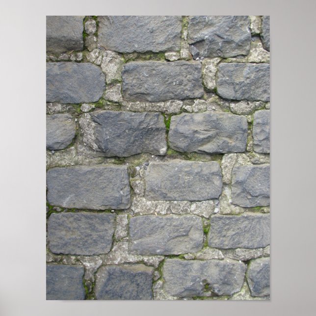 Póster Poster de pared de ladrillo, personalizar (Frente)