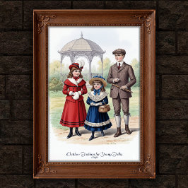 Póster poster de Pared de Moda al Aire Libre de 1898