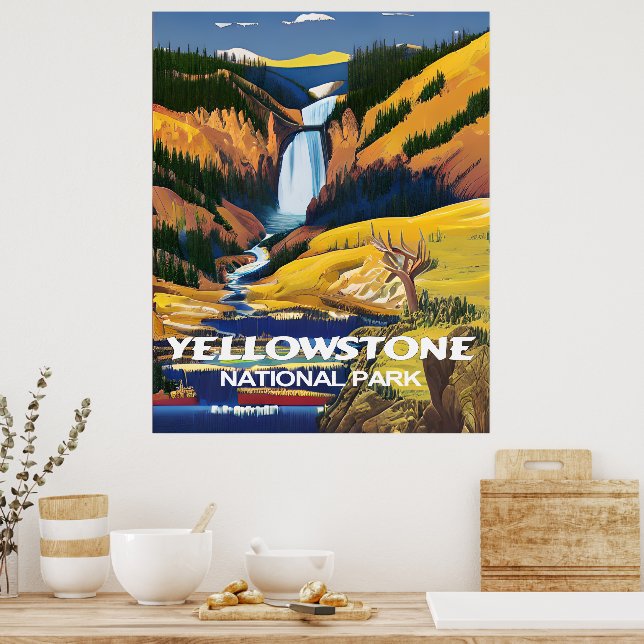 Póster Poster de Pared de Viaje del Parque Nacional Yello (Cocina)