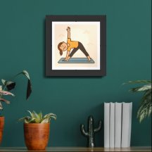 Poster de pared de yoga