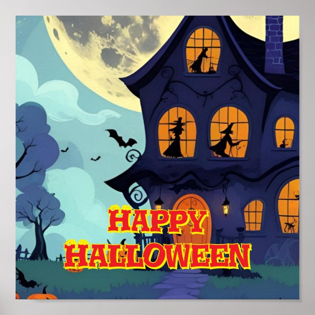 Póster Poster de pared del poster de la fiesta de Hallowe (Frente)