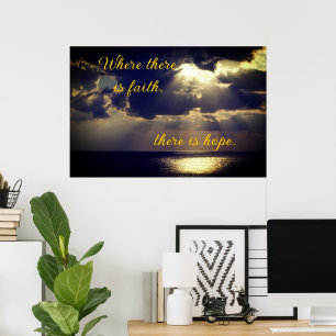 Póster Poster de pared Inspiradora del atardecer