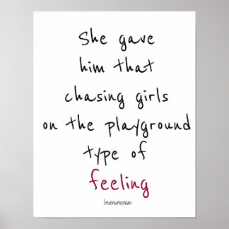 Póster Poster De Pared Le Dio Esa Sensación De Amor