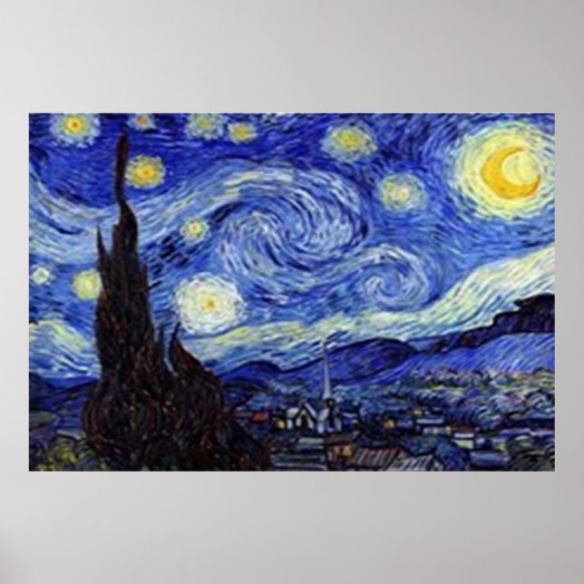 Póster Poster de pared nocturna estelar (Frente)