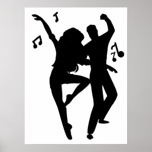 Póster Poster de pareja bailarina