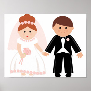 Póster Poster de parejas de novias