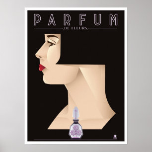 PÓSTER POSTER DE PARFUM DE FLEURS