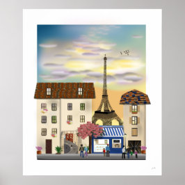 Póster Poster de Paris au Printemps