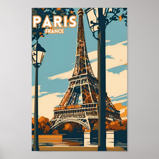 Póster Poster de París de viajero (Frente)