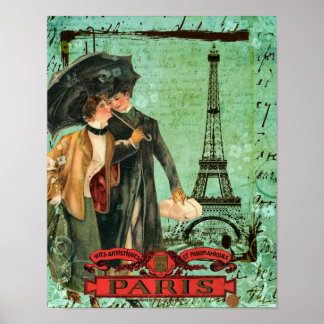 Póster Poster de París en abril
