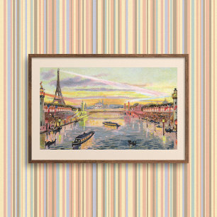 Póster Poster de Paris Pastel (Matte)