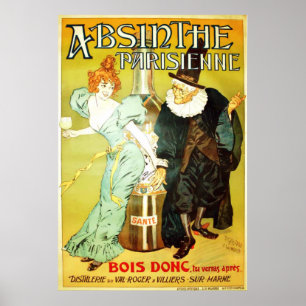Póster Poster de Parisienne del ajenjo