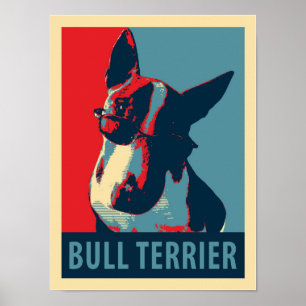 Póster Poster de parodias políticas de Bull Terrier