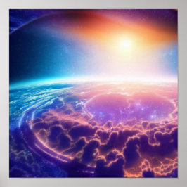 Póster Poster de parto cósmico