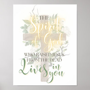 Póster poster de Pascua "El Espíritu de Dios"