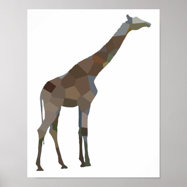 Póster Poster de Patchwork Giraffe (Frente)
